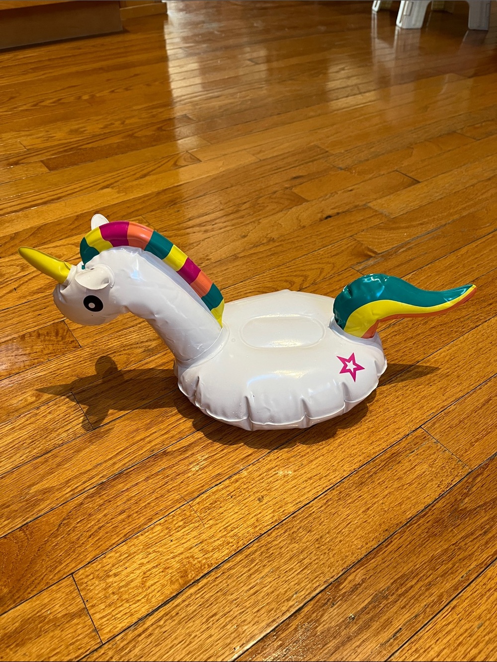 American Girl White Unicorn Doll Float with Rainbow Mane and Green Tail